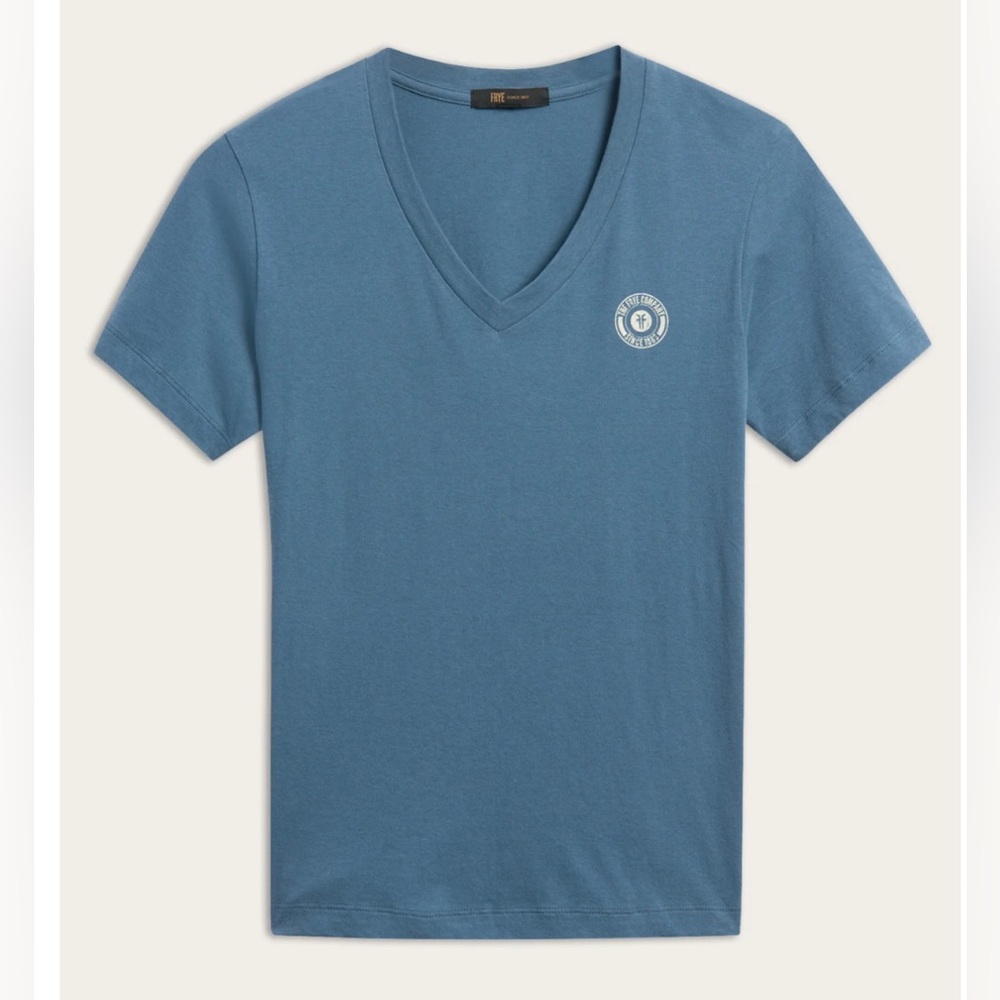 Frye Logo Vneck T Shirt